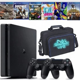 Resim Glowtech Ps4 Slim 500GB - Çanta + 2 Kol - Oyun Yüklü - Yenilenmiş Konsol - 12 Ay Garanti 