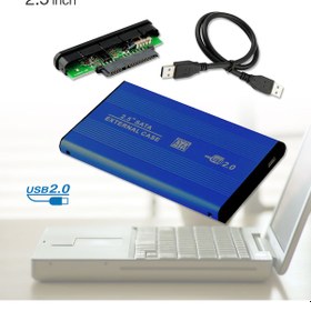 Resim 2.5 İnch Sata Harddisk Kutusu Sata Hdd Kutu Mavi 