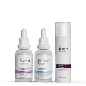 Resim The purest solutions yoğun nem destekli & yaşlanma karşıtı ve göz çevresi (morluk ve torbalanma) bakım seti 