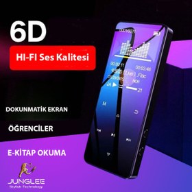 Resim JUNGLEE Bluetooth Lu Mp3-mp4 Çalar Fm Radyolu Şarjlı Mp4 Player Dahili Hoparlör 8gb Hafızalı Müzik Çalar 