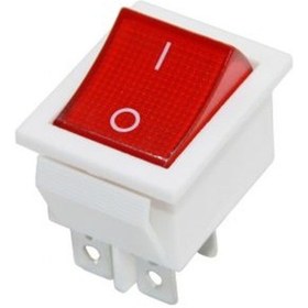 Resim Ic-104B Geniş Işıklı Anahtar On-Off Beyaz Kasa 4P 