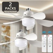Resim FIBRAVE 40Cm Beyaz Akıllı LED Tavan Fanı Işığı Hafıza Fonksiyonu ve Uzaktan Kumanda ile - 3 Hızlı Ayarlanabilir, E27/E26 Tabanı, 5 Bıçaklı - Mutfak, Yatak Odası, Depo ve Küçük Odalar için İdeal, Mükemmel Tatil Dekorasyonu, Tavan Fanı Işık Aparatı, Mutfak Aydınlatması, Şık Parlak Yüzey, Ayarlanabilir Aydınlatma 