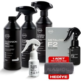 Resim Nasiol -SET 8-Araç Nano Koruma ve Temizlik 6'lı Seti Standart-Avantajlı Paket-Araç İç,Dış Detailing 