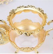 Resim Westworld Mavi Stil Seramik Mini Tencere Süt Sürahi Tencere Mutfak Tencere Pot Reçel Kase Saplı Süt 