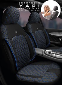 Resim TROBUS Hyundai Tucson Suv 2004-2009 Aracınıza Uyumlu Ticari Siyah Mavi Efes Konfor Serisi 