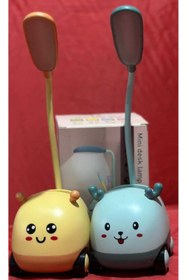 Resim Genel Markalar Çocuk Odası Sevimli Kalem Tutucu Ve Çalışma Masa Lambası - Çok Fonksiyonlu Tekerlekli 