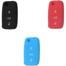 Resim Vw Jetta Golf Uyumlu Passat Uyumlu Polo Uyumlu Caddy Uyumlu Tiguan Silikon Anahtar Kılıfı (489125143) 
