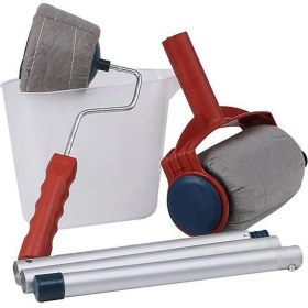 Resim Bundera Damlatmayan Boya Rulosu Seti Fırça Takımı Alüminyum Uzatma Sapı 