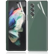 Resim Microcase Samsung Galaxy Z Fold 3 Hydrogel Esnek Ön Arka Koruma Filmi 