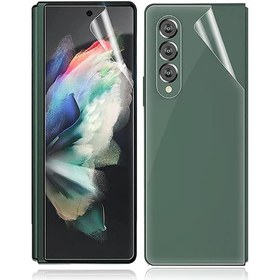 Resim Microcase Samsung Galaxy Z Fold 3 Hydrogel Esnek Ön Arka Koruma Filmi 