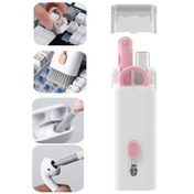 Resim Carlburn Premium Çok Fonksiyonlu Güçlü Silikon Uçlu 7 In 1 Airpods Klavye Ekran Temizleme Kiti 