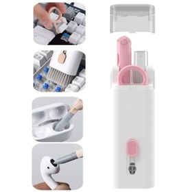 Resim Carlburn Premium Çok Fonksiyonlu Güçlü Silikon Uçlu 7 In 1 Airpods Klavye Ekran Temizleme Kiti 