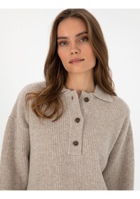 Resim Pierre Cardin Kadın Bej Kazak /triko 50310992-vr011 Bej 