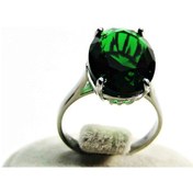 Resim Gümüş Oval Zirkon Taşlı Kadın Yüzük 