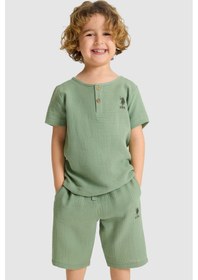 Resim U.s. Polo Assn. Erkek Çocuk Çağla Pijama Takım 50327343-vr016 Cagla 