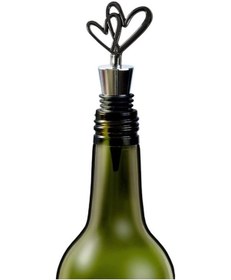 Resim Çift Kalpli Yeniden Kullanılabilir Dekoratif Yağ İçecek Ve Şarap 