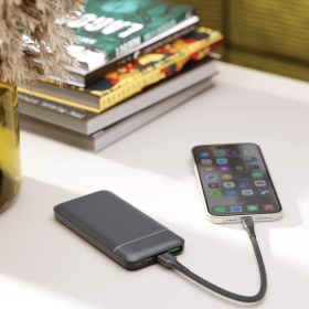 Resim Polosmart PBS123 10.000 Mah 1 Type-C 2 USB Çıkışlı Taşınabilir Şarj Cihazı Powerbank Gri 