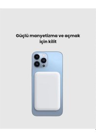 Resim Ultra İnce Manyetik Powerbank - Hızlı Şarj, Güçlü Tutuş, 10000 Mah Kapasite 