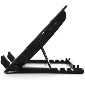 Resim TX Acnbergst 13" ~ 17" Abs Plastik Siyah Notebook Soğutucu 