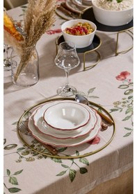 Resim Edora Home Metal Yuvarlak Supla, Gold Amerikan Servis, Halka Runner - Paslanmaz Altın 