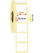Resim 25x40 Barkod Etiket Eko Termal Rulo Da 1000 Sarım 