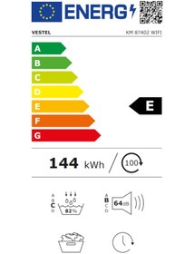 Resim Vestel KM 87402 WIFI 8 KG Kurutma Makinesi 