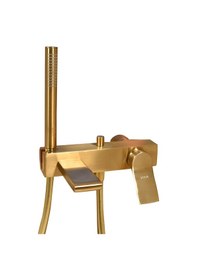 Resim VitrA Memoria Gold Banyo Bataryası El Duşlu Mat Altın Renkli A4233433 Altın 