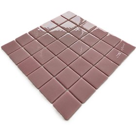 Resim MozaiKristaL Tüm Yüzeyler Için 50x50 Mm. A. Pembe 31.5x31.5cm Fileli Cam Mozaik. ( 1 M2 Fiyatıdır. ) 