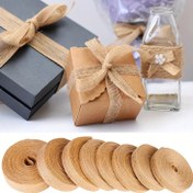 Resim 1 Rulo /5M Düğün Ortamında Çiçek Düzenlemesi, DIY Parti Hediye Kartı Dekoratif Kurdele Hediye Kutusu Yumuşak İpek Kumaş Paketleme İpi 