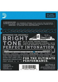 Resim D'addario Exl145 Elektro Gitar Teli 12-54 