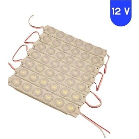 Resim 12 Volt 6 Watt 6 Lensli Beyaz 3030 Smd Led Modül Ip65 10 Adet Modül 