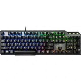 Resim MSI Vigor GK50 Elite Kailh Box White Switch RGB Kablolu Mekanik Oyuncu Klavyesi Outlet 