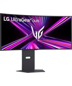 Resim LG 34" UltraGear 34GX900A-B 0.03ms 240Hz (HDMI-DP-TYPC C) WQHD (3440 x 1440) OLED Curved Gaming Monitör 