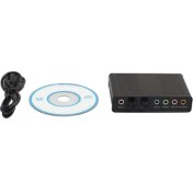 Resim Somodz Ses Kartı 4 Kanal Dönüştürücü Spdıf 5.1 Sesli USB 2.0 Optik Kayıt Için Siyah (Yurt Dışından) 