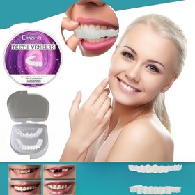 Resim EASYVITE Diş Kaplamaları - Doğal Beyaz, Silikon Diş Kaplamaları Saklama Kutusu ile, Güvenli Gülüşler için Mükemmel, Güvenli Gülüşü Geliştirici|Doğal Beyaz Kaplamalar|Silikon Kaplamalar 