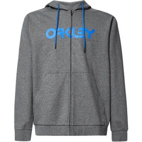 Resim Oakley Teddy Full Zip Hoddie Kadın Gri Sweatshirt 