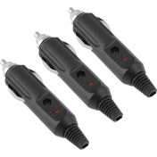 Resim Tenfowee 5 Adet 12v-24v Araba Sigara Ateşleyici Erkek Plug, 5a Akım, Led Gösterge Işıklı, Dayanıklı Plastik Ve Metal, Dıy Projeleri İçin 