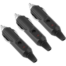 Resim Tenfowee 5 Adet 12v-24v Araba Sigara Ateşleyici Erkek Plug, 5a Akım, Led Gösterge Işıklı, Dayanıklı Plastik Ve Metal, Dıy Projeleri İçin 
