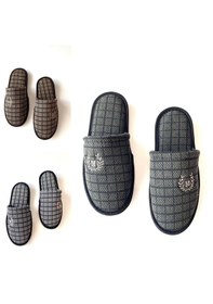 Resim Majhi 3'lü Erkek Kışlık Ev Terlik Ev Terliği Çeyiz Terliği Erkek Misafir Terliği Karışık 