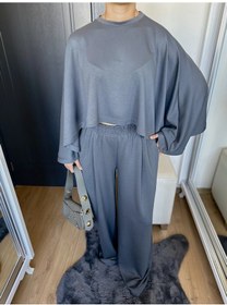 Resim Keymoda Kadın Panço Takım Antrasit Antrasit 