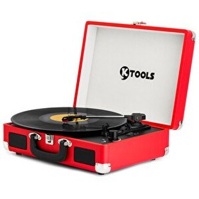 Resim Ktools Nostalgie K344 Bluetoothlu Çanta Kırmızı Pikap 