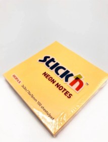 Resim Stıck'n Neon Not Kağıdı 76x76mm Turuncu 