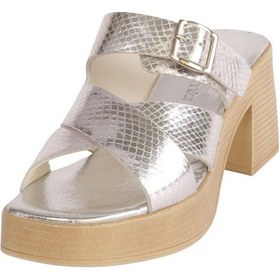 Resim Mammamia D25yt-1200 Kadın Deri Terlik Lame 