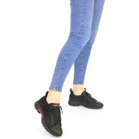 Resim Mammamia Kadın Spor Tarz Deri Kışlık Bağcıklı Ortopedik Ayakkabı M24/KA6315 