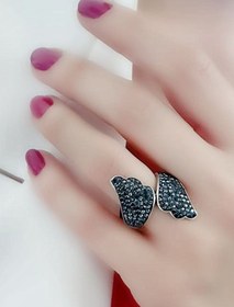 Resim OSESHOP Taşlı 925 Ayar Gümüş Ayarlanabilir Yüzük 