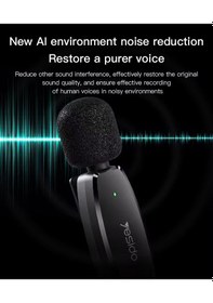 Resim Yesido Kr15 Kablosuz Profesyonel Yaka Mikrofonu 