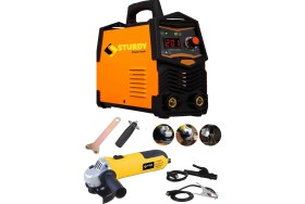 Resim Sturdy Power Tools Special Model Iron Monostick Technology Super Ultrasonıc 200 Dijital Göstergeli Taşlama Ile Beraber Invertör Kaynak Makinası 