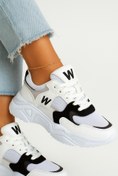 Resim Devida Beyaz Spor Ayakkabı 5 Cm Yüksek Ortopedik Taban Günlük Sneaker Gx110 