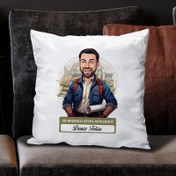 Resim Karikatürlü En Başarılı Erkek Çevre Mühendisi Yastık 