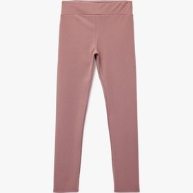 Resim Koton Beli Lastikli Dikişsiz Basic Tayt Lila 6wkg40137ak Lila 